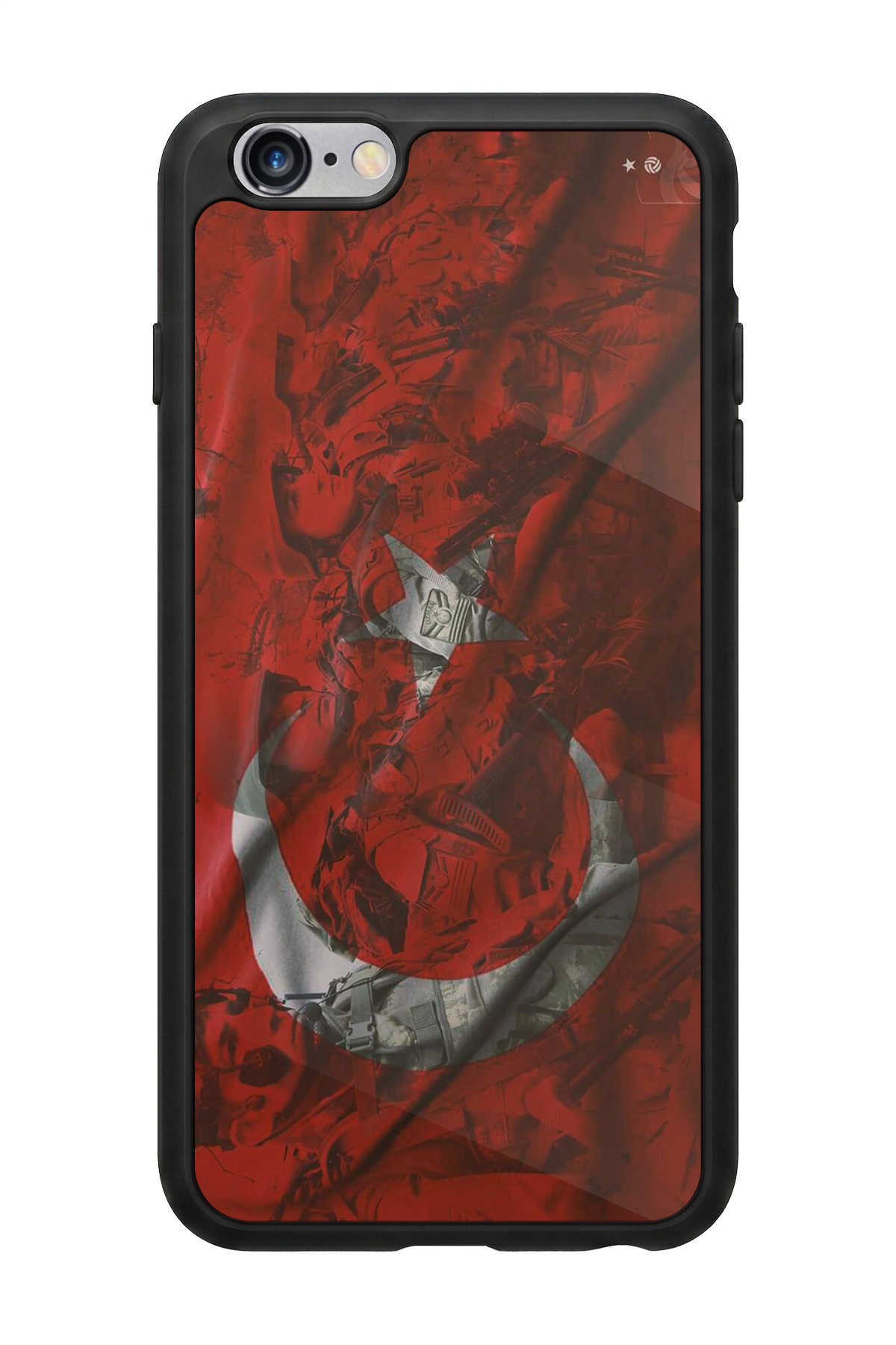 iPhone 6 Plus Uyumlu Türk Bayragi Tasarımlı Glossy Premium Kılıf