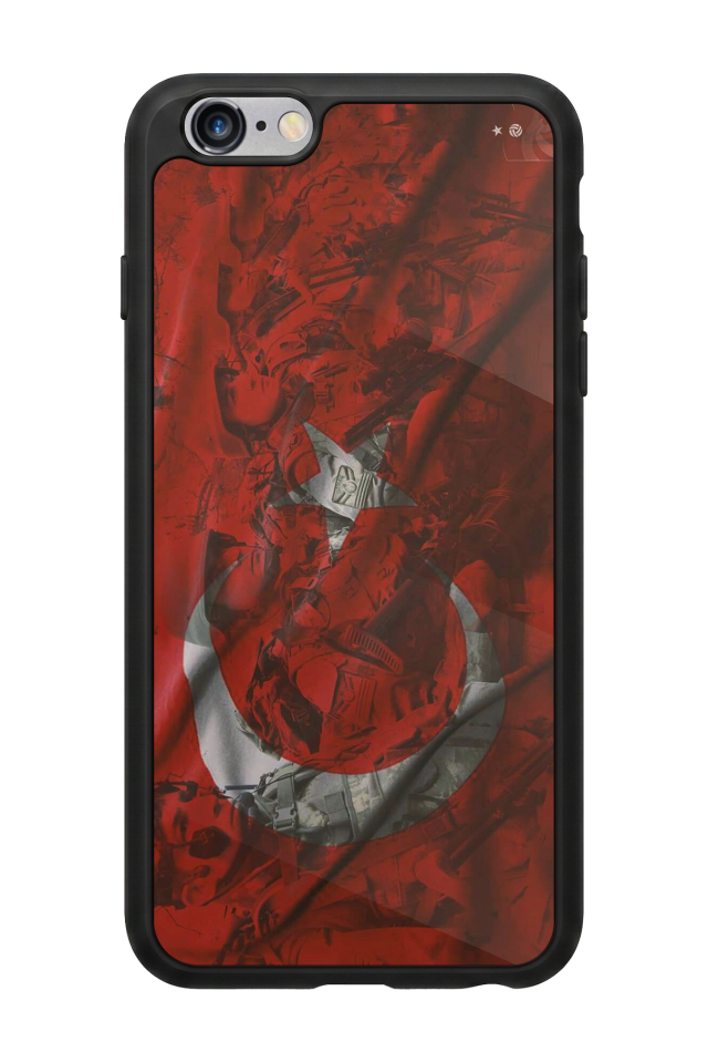 iPhone 6 Plus Uyumlu Türk Bayragi Tasarımlı Glossy Premium Kılıf