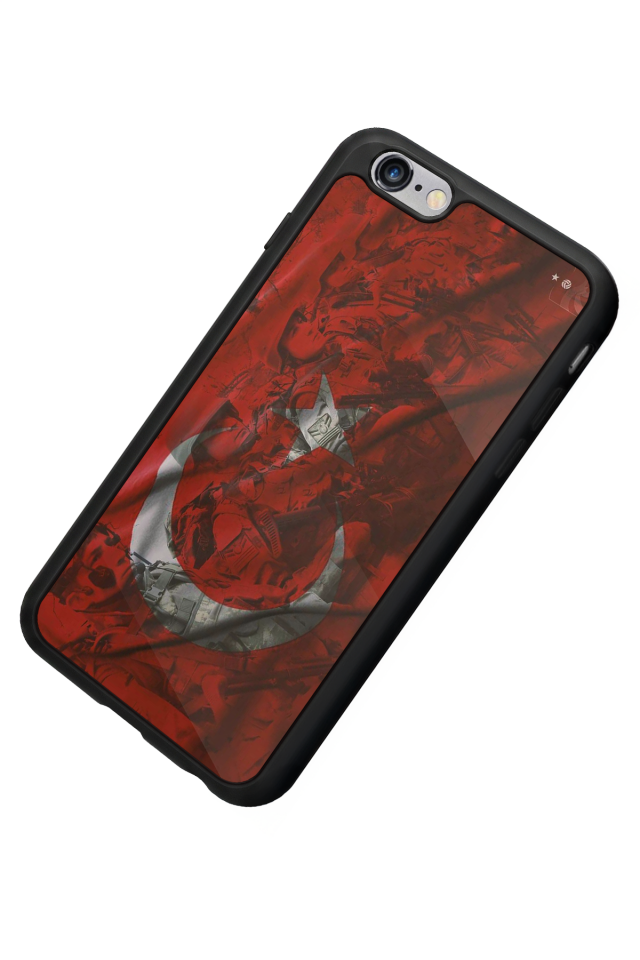 iPhone 6 Plus Uyumlu Türk Bayragi Tasarımlı Glossy Premium Kılıf