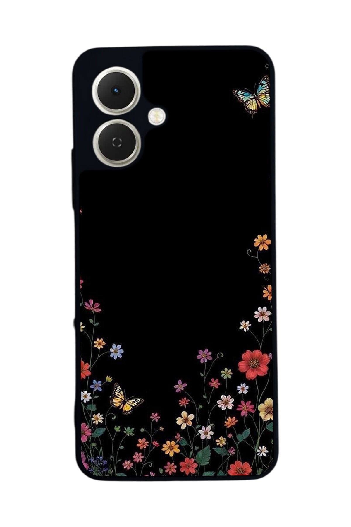 Tecno Spark GO 2 Uyumlu Floral Tasarımlı Glossy Premium Kılıf