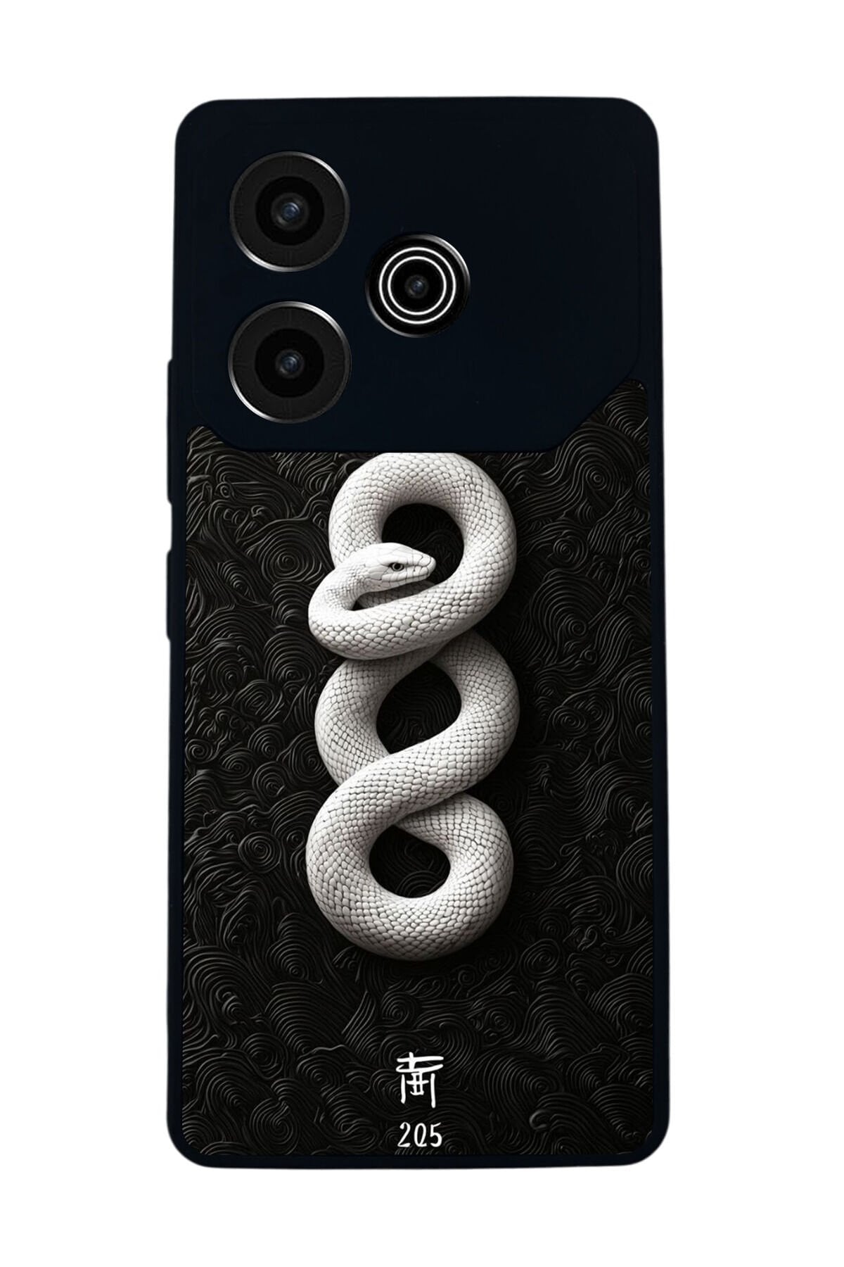 Tecno Pova 6 Uyumlu Yılan Tasarımlı Glossy Premium Kılıf