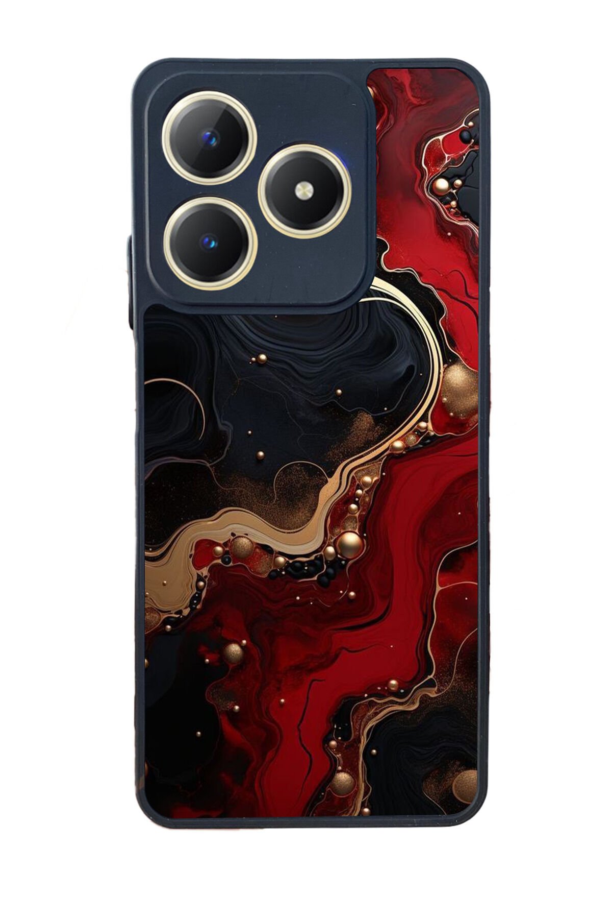 Realme C63 Mat Uyumlu Siyah Kılıf – Yumuşak Silikon, Koruyucu, Şok Emici Kapak