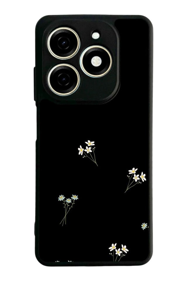 Infınıx Smart 8 Pro Uyumlu Cicek Tasarımlı Glossy Premium Kılıf