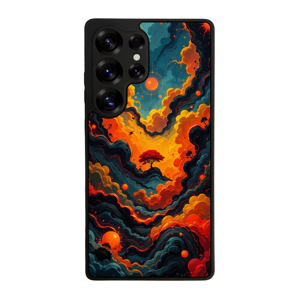 Samsung Galaxy S25 Ultra Uyumlu Abstract Tasarımlı Glossy Premium Kılıf