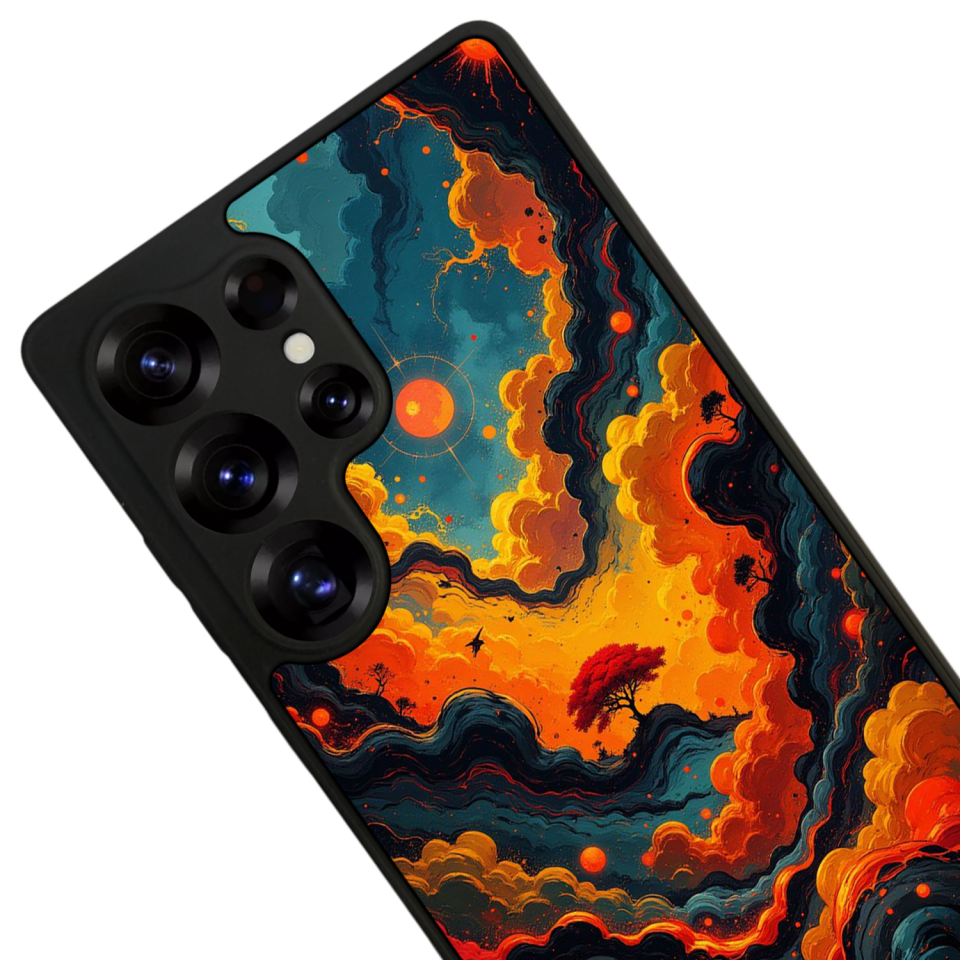 Samsung Galaxy S25 Ultra Uyumlu Abstract Tasarımlı Glossy Premium Kılıf