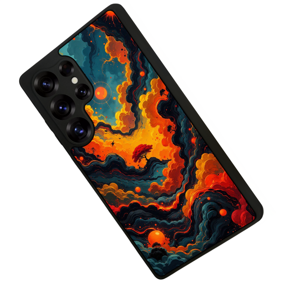 Samsung Galaxy S25 Ultra Uyumlu Abstract Tasarımlı Glossy Premium Kılıf