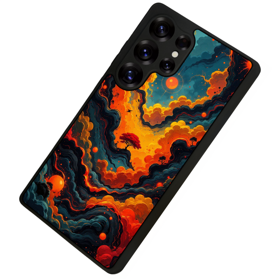 Samsung Galaxy S25 Ultra Uyumlu Abstract Tasarımlı Glossy Premium Kılıf