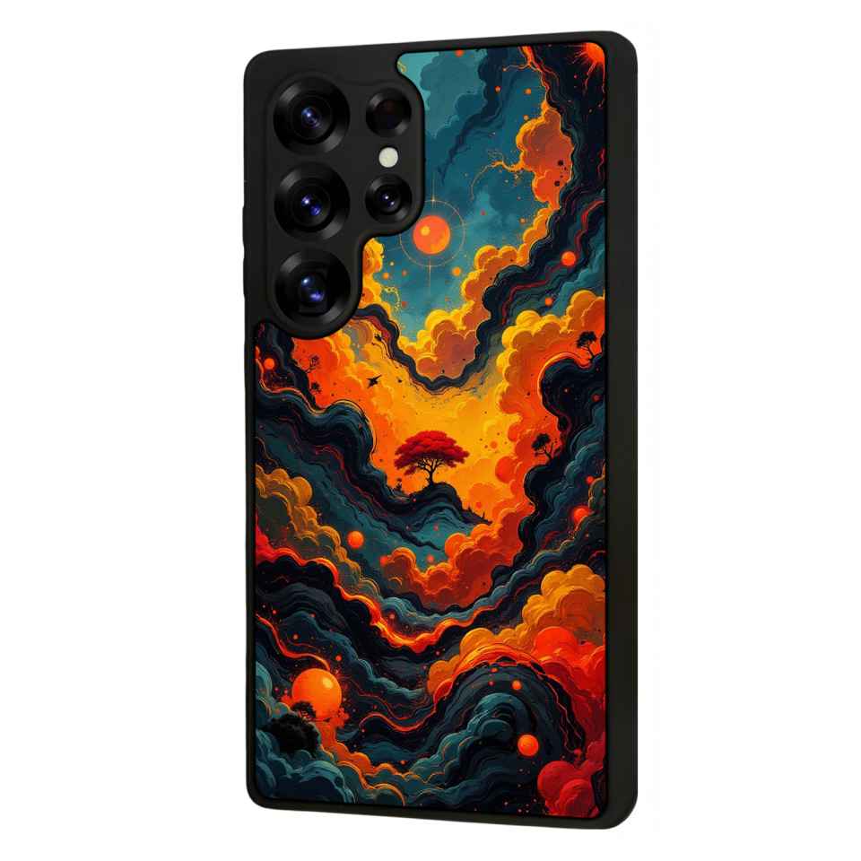 Samsung Galaxy S25 Ultra Uyumlu Abstract Tasarımlı Glossy Premium Kılıf