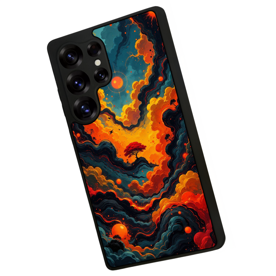 Samsung Galaxy S25 Ultra Uyumlu Abstract Tasarımlı Glossy Premium Kılıf
