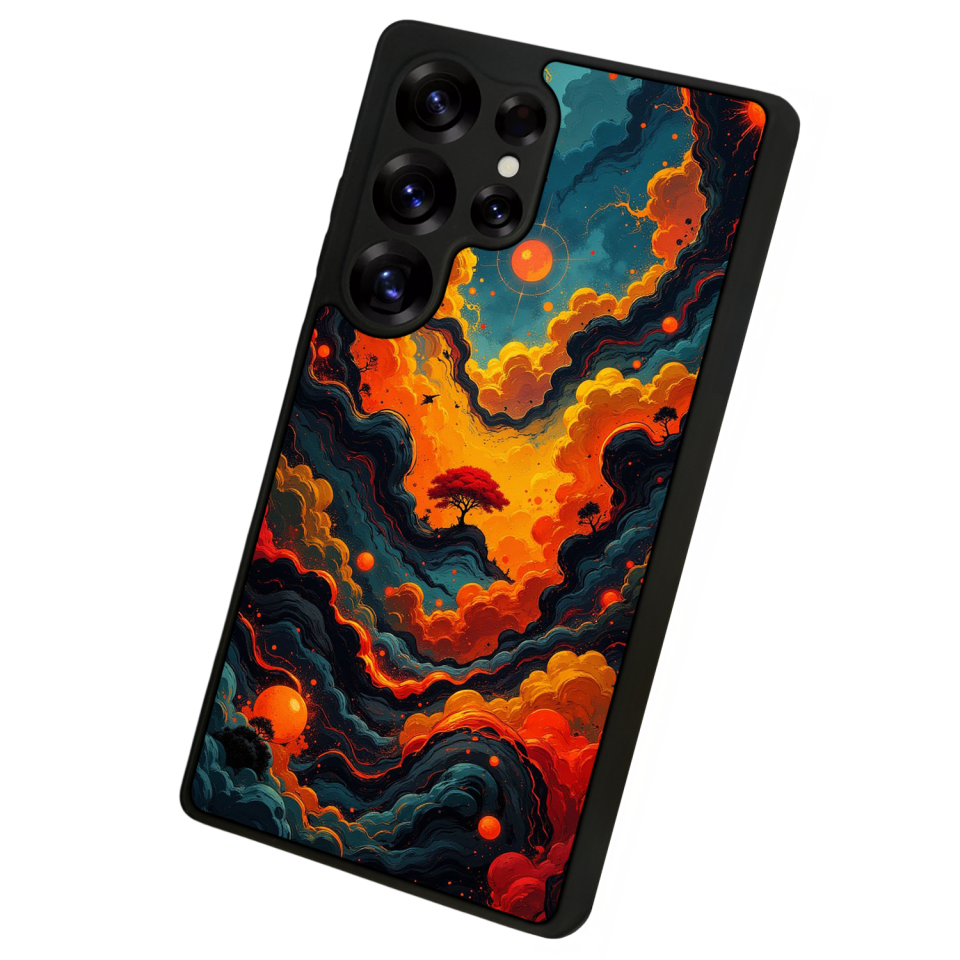 Samsung Galaxy S25 Ultra Uyumlu Abstract Tasarımlı Glossy Premium Kılıf