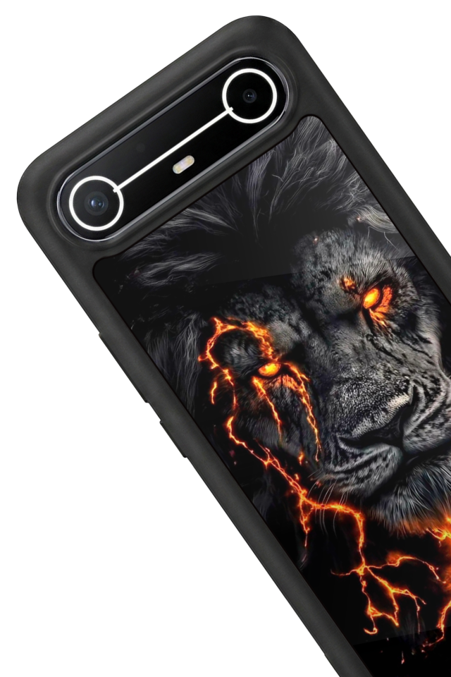 Tecno Spark Slim 5G Uyumlu Aslan Tasarımlı Glossy Premium Kılıf