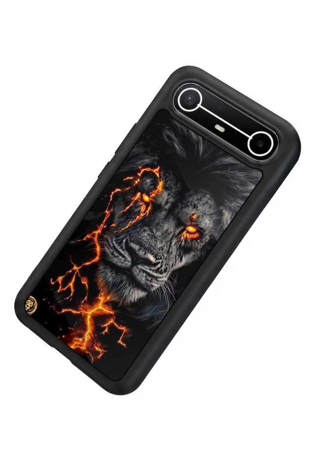 Tecno Spark Slim 5G Uyumlu Aslan Tasarımlı Glossy Premium Kılıf