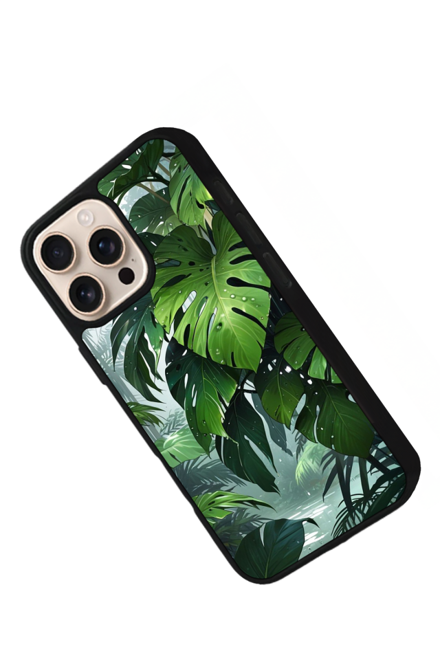 iPhone 14 Pro Max Uyumlu Botanik Tasarımlı Glossy Premium Kılıf