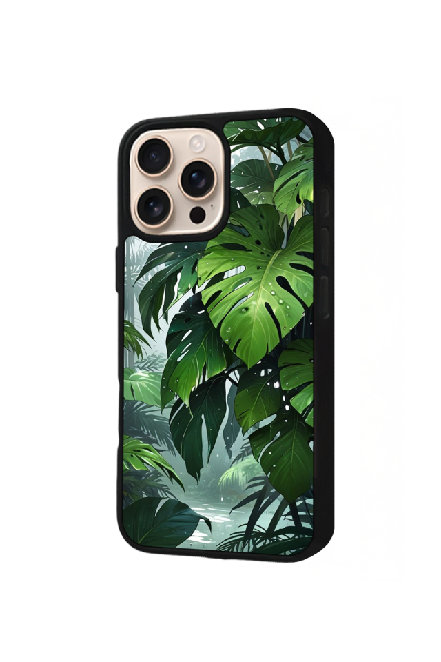 iPhone 14 Pro Max Uyumlu Botanik Tasarımlı Glossy Premium Kılıf