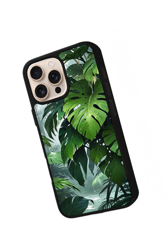 iPhone 14 Pro Max Uyumlu Botanik Tasarımlı Glossy Premium Kılıf