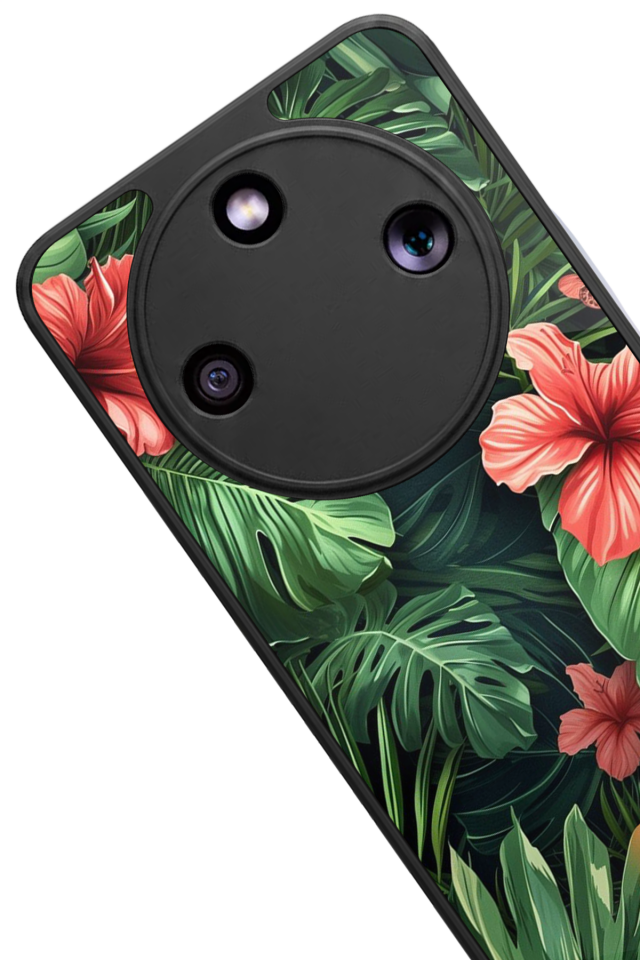 Honor Magic 8 Lite Uyumlu Botanik Tasarımlı Glossy Premium Kılıf