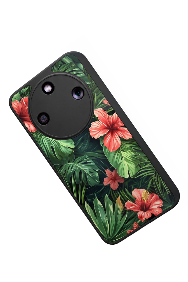 Honor Magic 8 Lite Uyumlu Botanik Tasarımlı Glossy Premium Kılıf