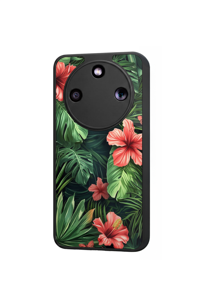 Honor Magic 8 Lite Uyumlu Botanik Tasarımlı Glossy Premium Kılıf