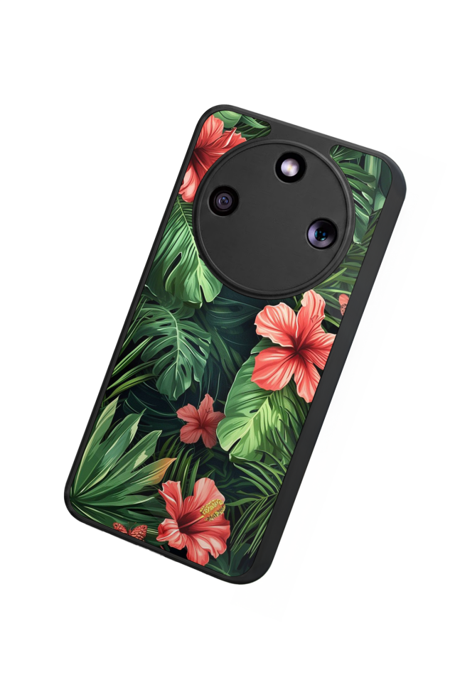 Honor Magic 8 Lite Uyumlu Botanik Tasarımlı Glossy Premium Kılıf