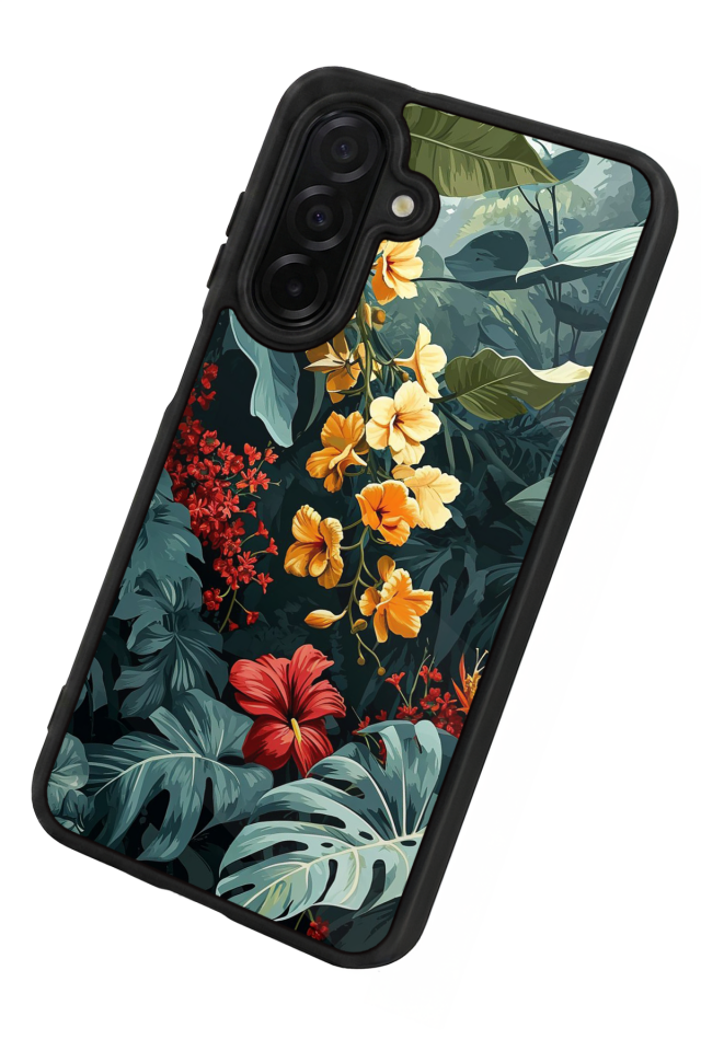 Samsung Galaxy A36 Uyumlu Botanik Tasarımlı Glossy Premium Kılıf