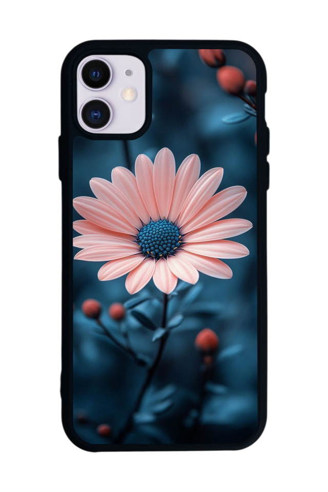iPhone 11 Uyumlu Cicek Tasarımlı Glossy Premium Kılıf