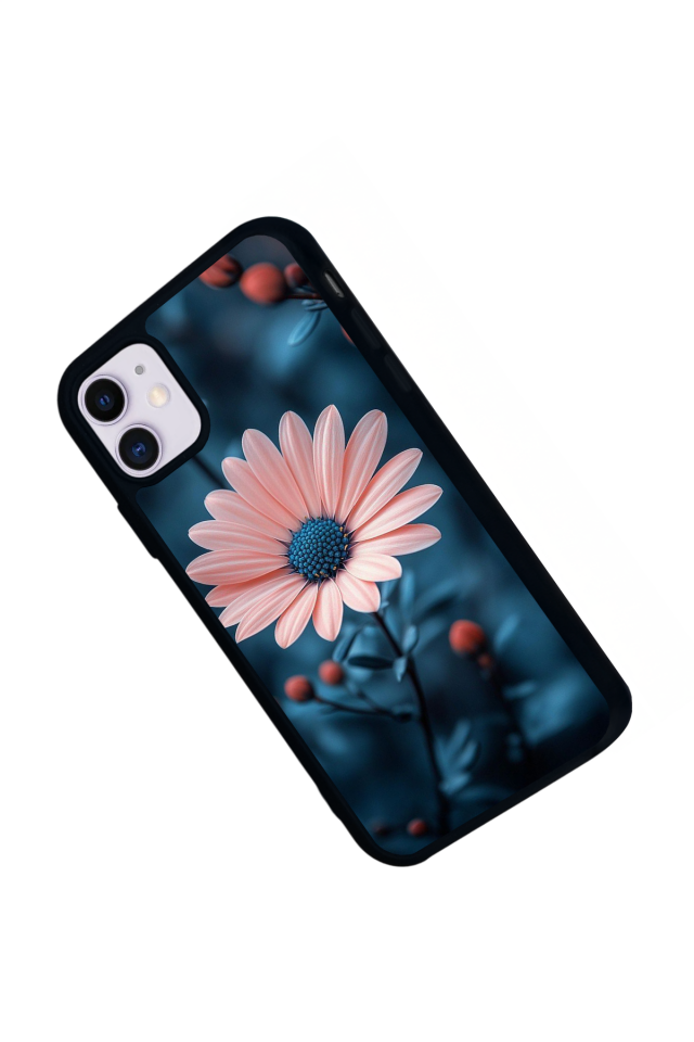 iPhone 11 Uyumlu Cicek Tasarımlı Glossy Premium Kılıf