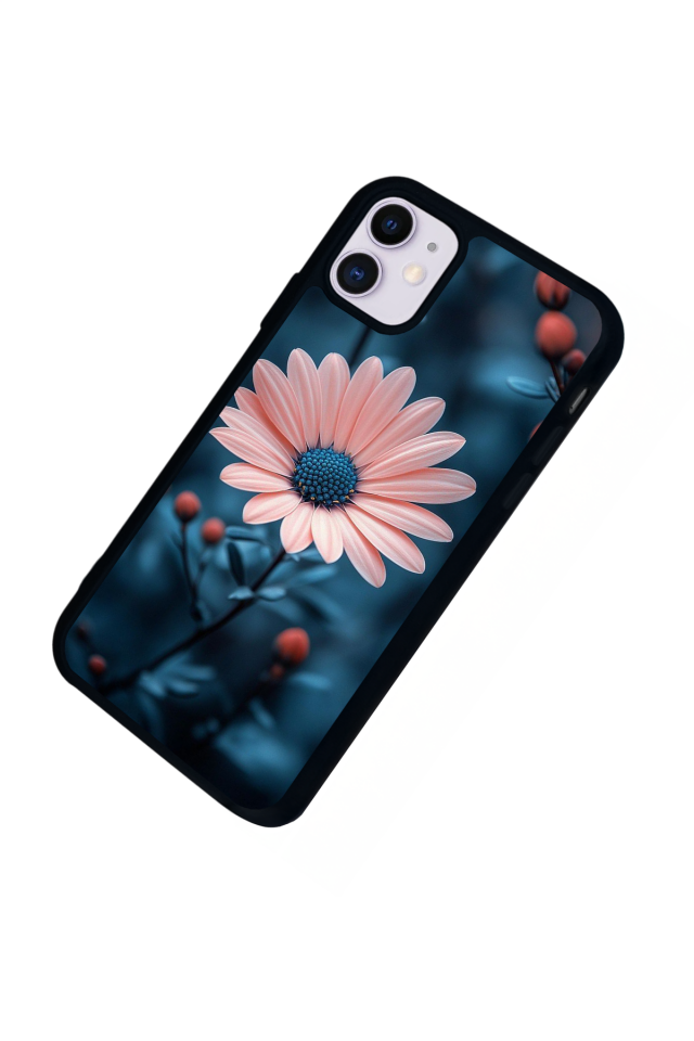 iPhone 11 Uyumlu Cicek Tasarımlı Glossy Premium Kılıf