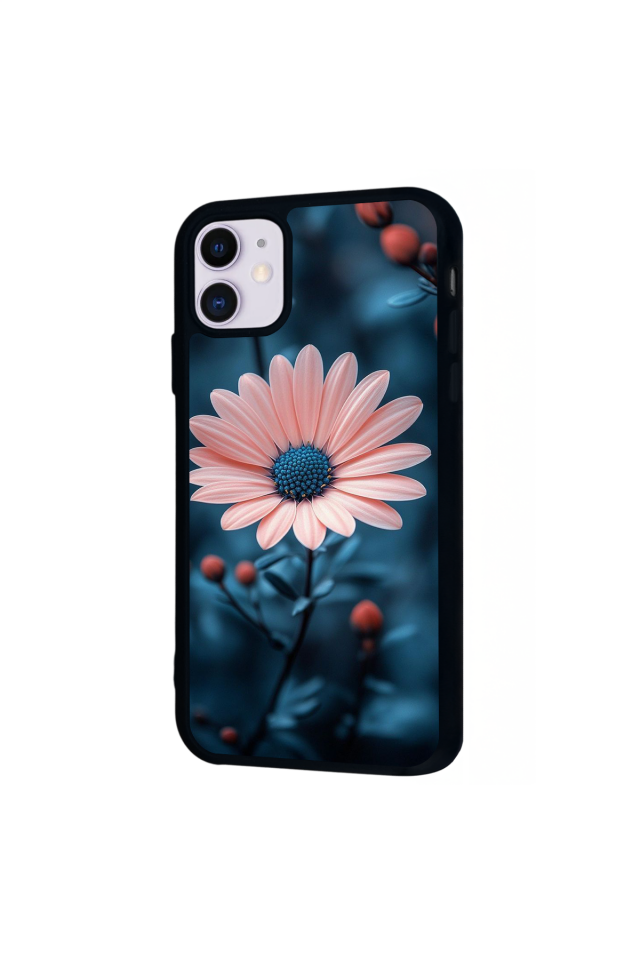 iPhone 11 Uyumlu Cicek Tasarımlı Glossy Premium Kılıf