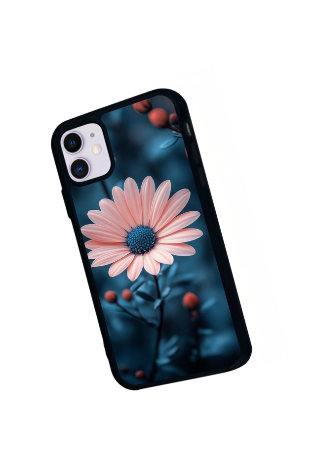 iPhone 11 Uyumlu Cicek Tasarımlı Glossy Premium Kılıf