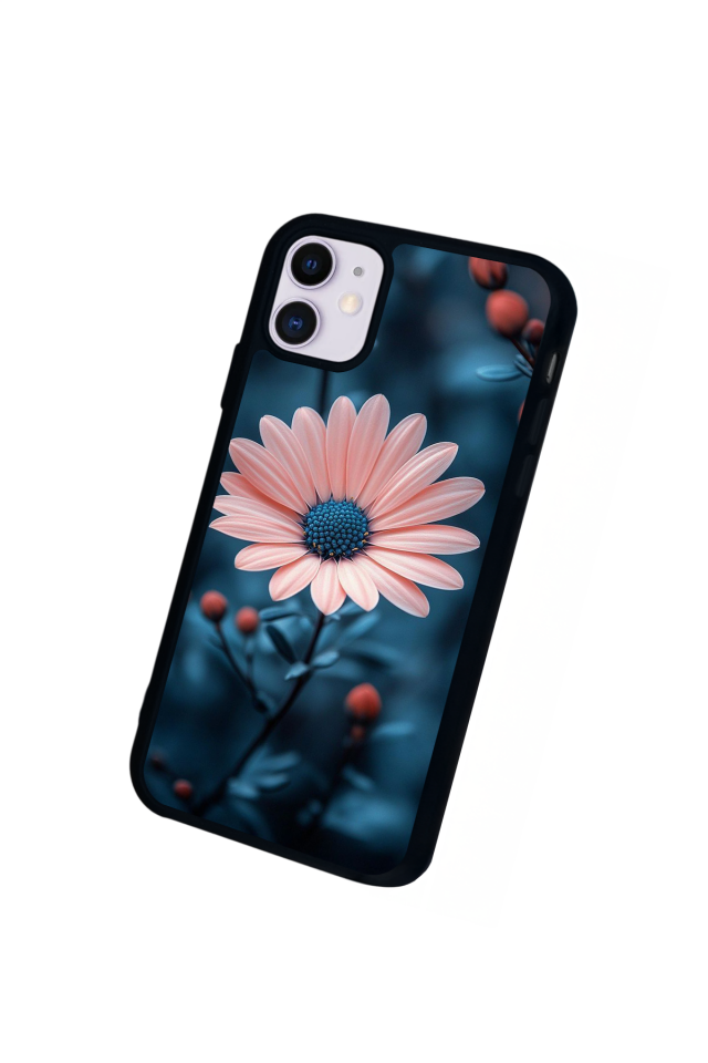 iPhone 11 Uyumlu Cicek Tasarımlı Glossy Premium Kılıf