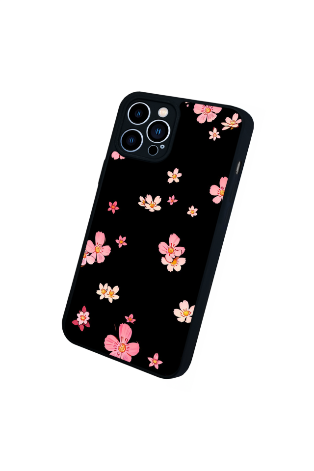 iPhone 12 Pro Max Uyumlu Floral Tasarımlı Glossy Premium Kılıf
