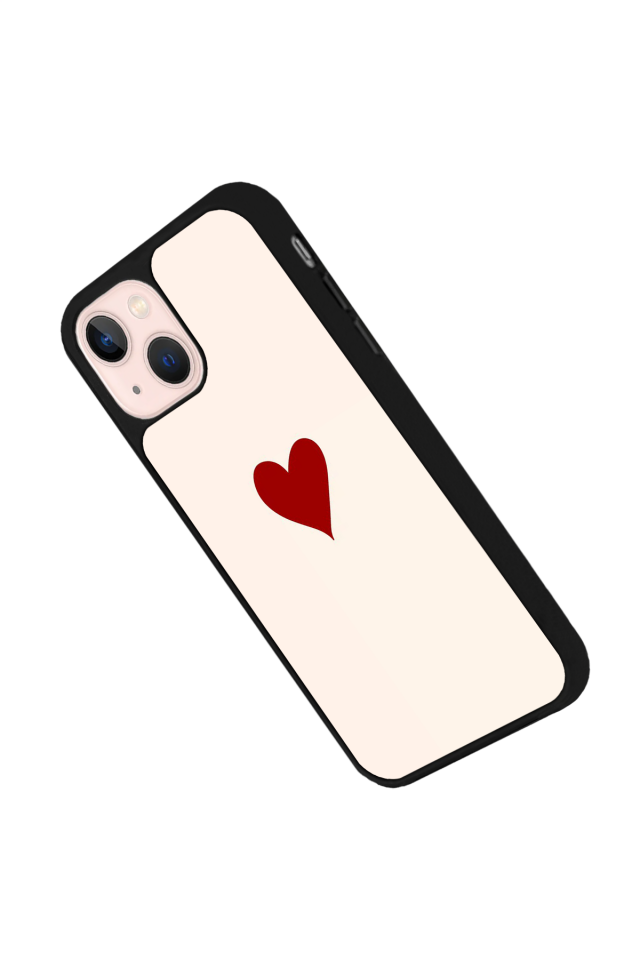 iPhone 13/14 Uyumlu Kalp Love Tasarımlı Glossy Premium Kılıf