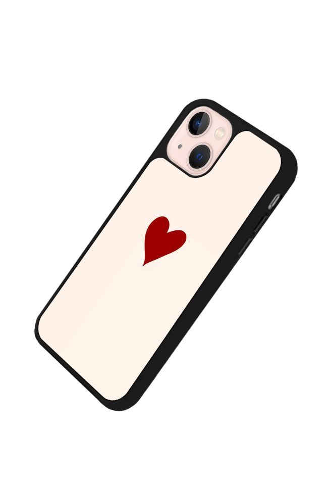 iPhone 13/14 Uyumlu Kalp Love Tasarımlı Glossy Premium Kılıf