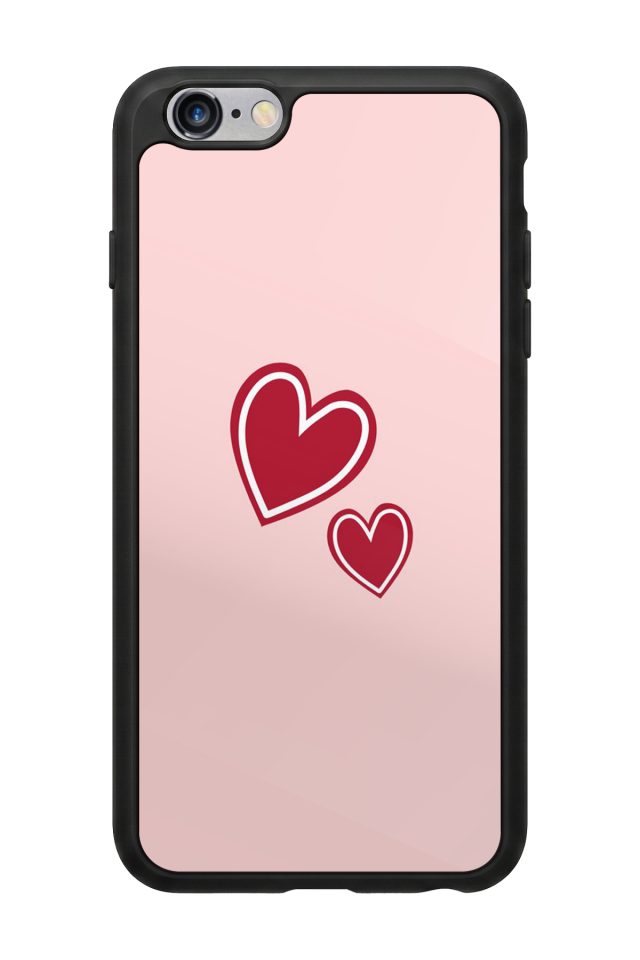 iPhone 6s Plus Uyumlu Kalp Love Tasarımlı Glossy Premium Kılıf