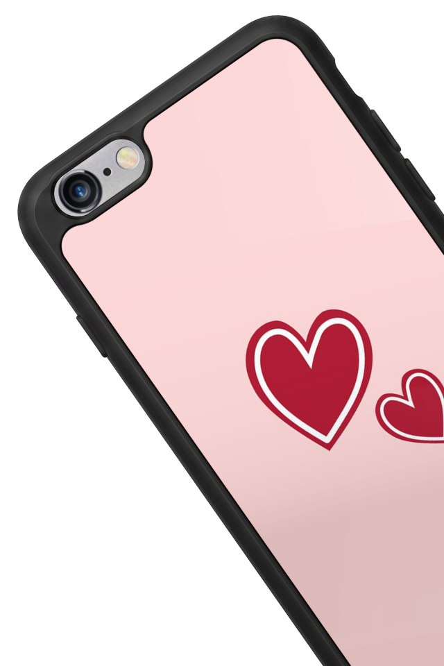 iPhone 6s Plus Uyumlu Kalp Love Tasarımlı Glossy Premium Kılıf