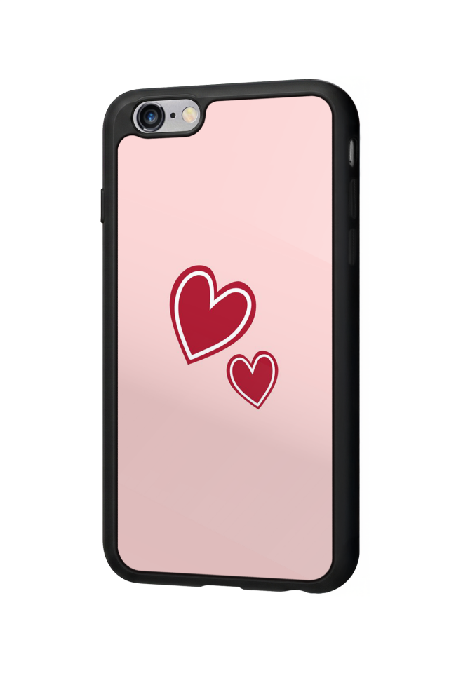 iPhone 6s Plus Uyumlu Kalp Love Tasarımlı Glossy Premium Kılıf