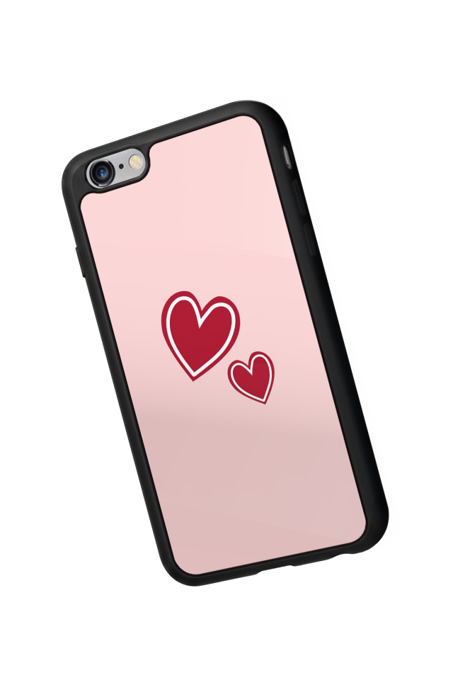 iPhone 6s Plus Uyumlu Kalp Love Tasarımlı Glossy Premium Kılıf