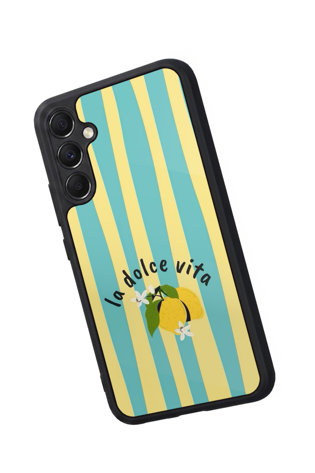 Samsung Galaxy A34 Uyumlu Limon Tasarımlı Glossy Premium Kılıf