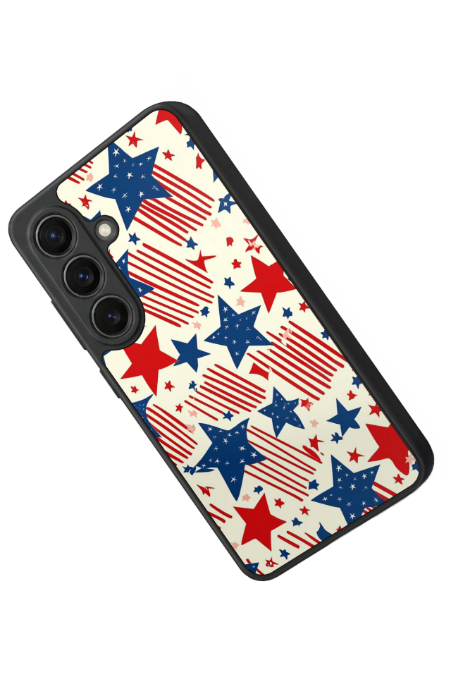 Samsung Galaxy S26 Uyumlu Retro Yildizlar Tasarımlı Glossy Premium Kılıf