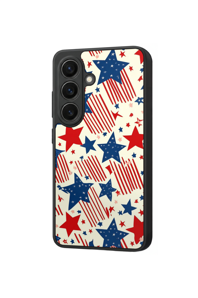 Samsung Galaxy S26 Uyumlu Retro Yildizlar Tasarımlı Glossy Premium Kılıf