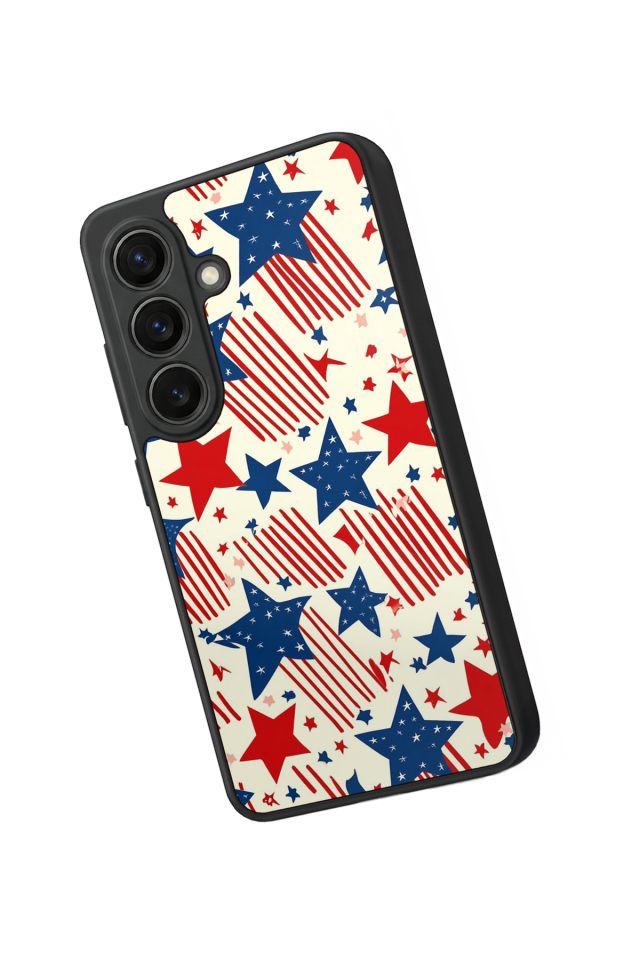 Samsung Galaxy S26 Uyumlu Retro Yildizlar Tasarımlı Glossy Premium Kılıf
