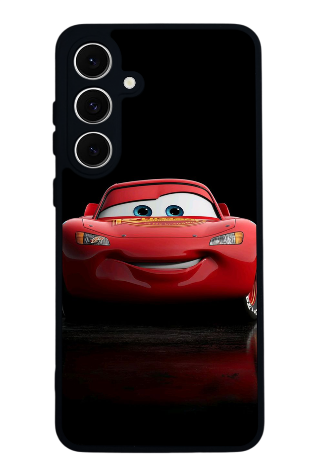 Samsung Galaxy S24 FE Uyumlu Şimsek McQueen Tasarımlı Glossy Premium Kılıf