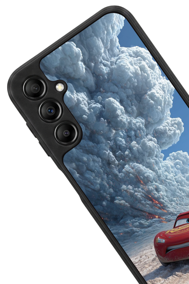 Samsung Galaxy A14 Uyumlu Şimsek McQueen Tasarımlı Glossy Premium Kılıf