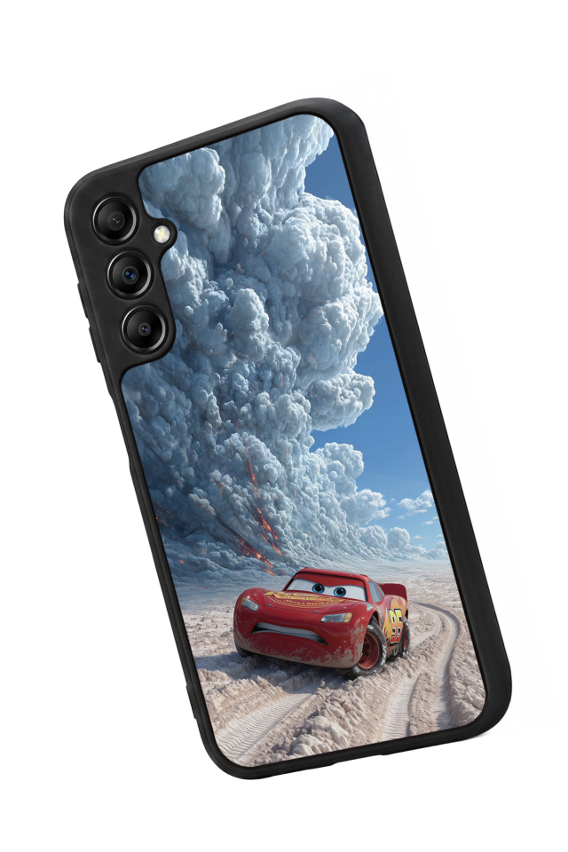 Samsung Galaxy A14 Uyumlu Şimsek McQueen Tasarımlı Glossy Premium Kılıf