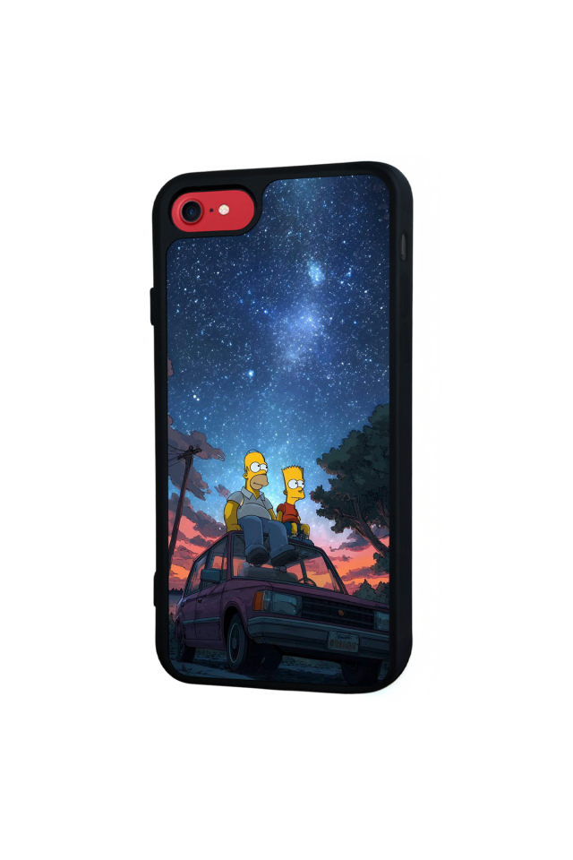 iPhone 8 Uyumlu The Simpsons Tasarımlı Glossy Premium Kılıf