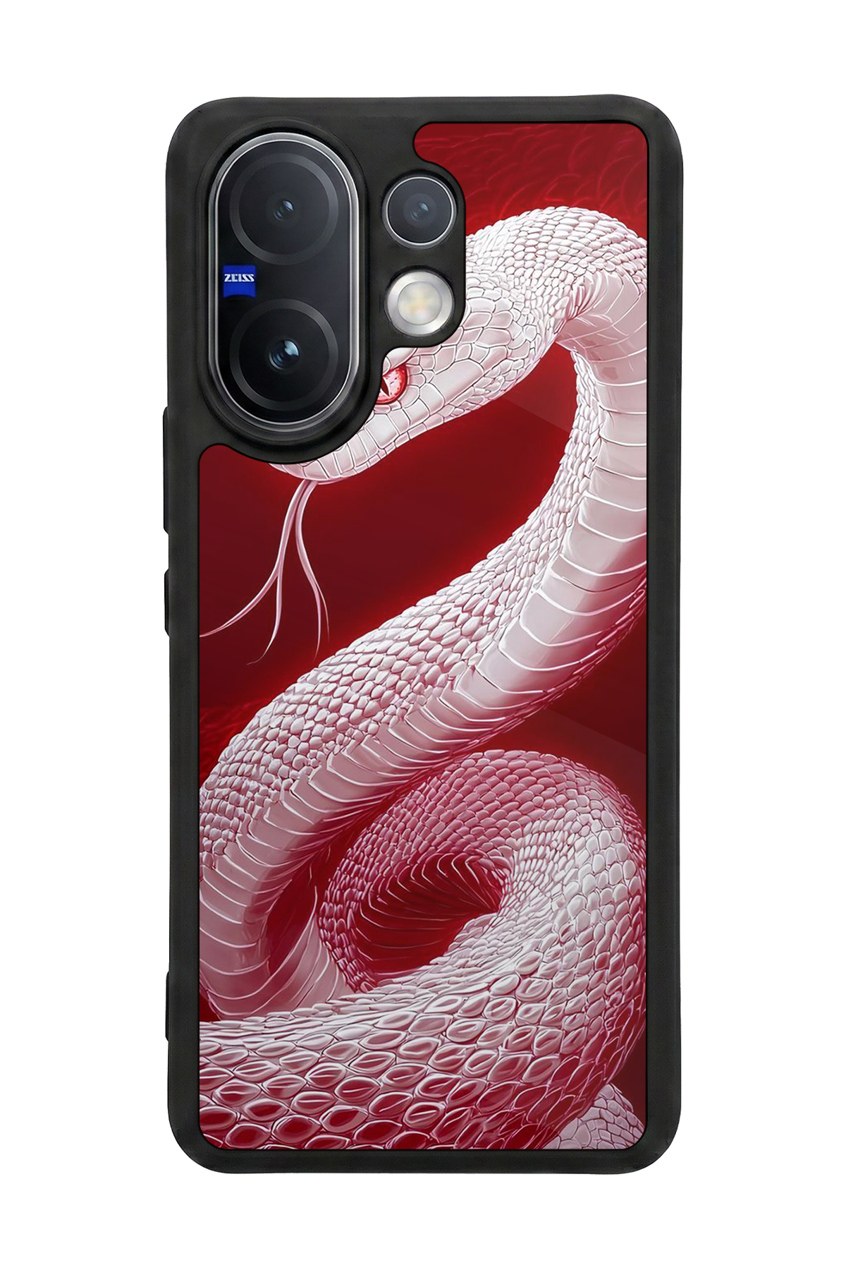 Vivo V60 Uyumlu Yılan Tasarımlı Glossy Premium Kılıf