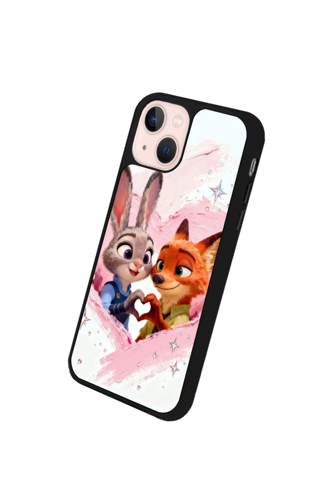 iPhone 14 Plus Uyumlu Zootropolis Tasarımlı Glossy Premium Kılıf