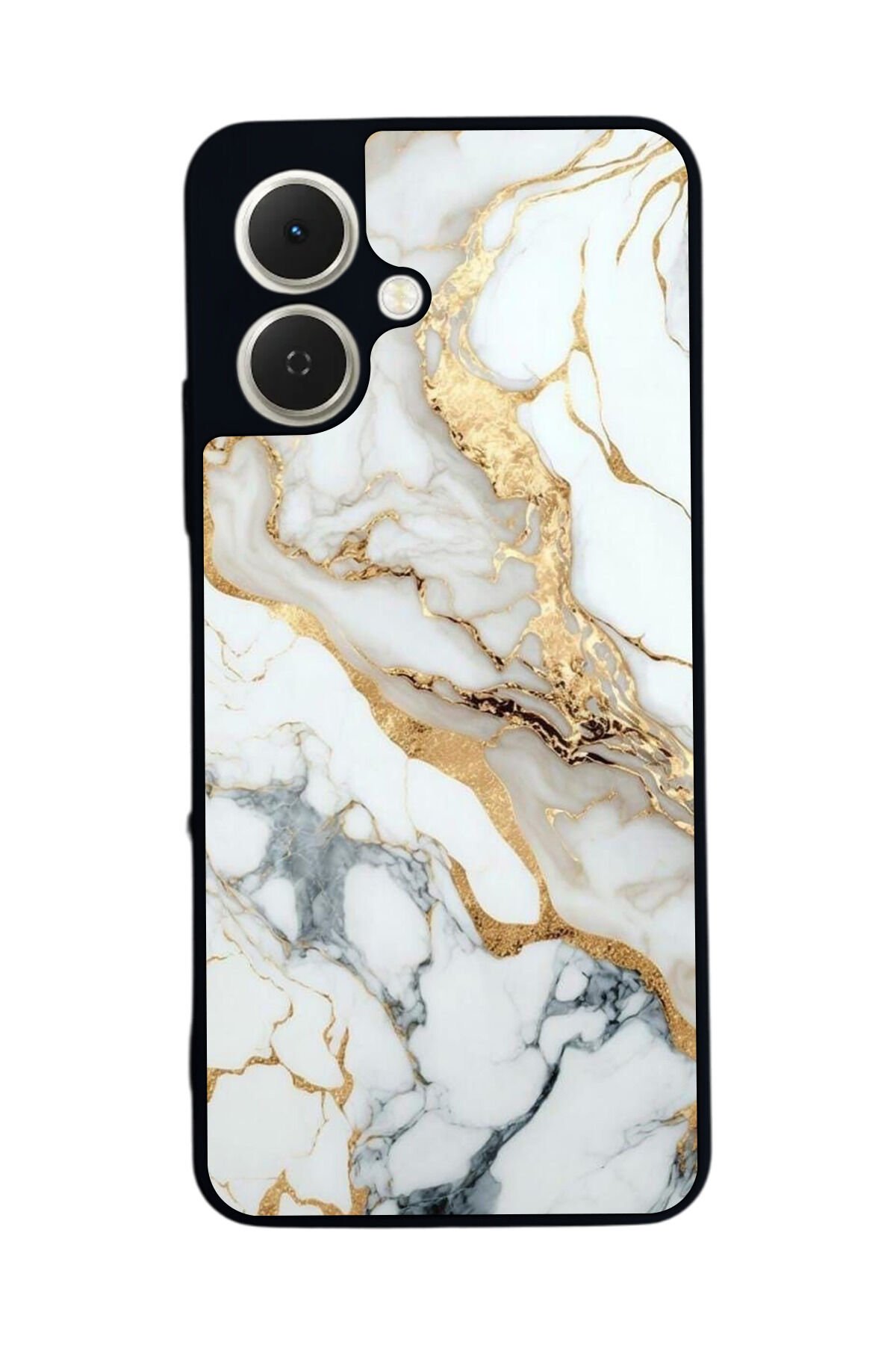 Tecno Spark GO 2 Uyumlu Mermer Marble Tasarımlı Glossy Premium Kılıf