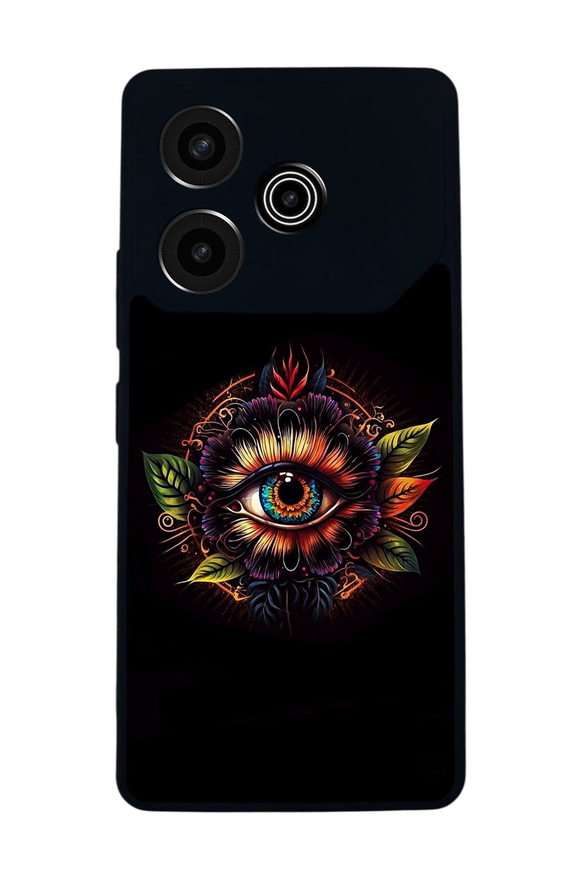 Tecno Pova 6 Uyumlu Göz Tasarımlı Glossy Premium Kılıf