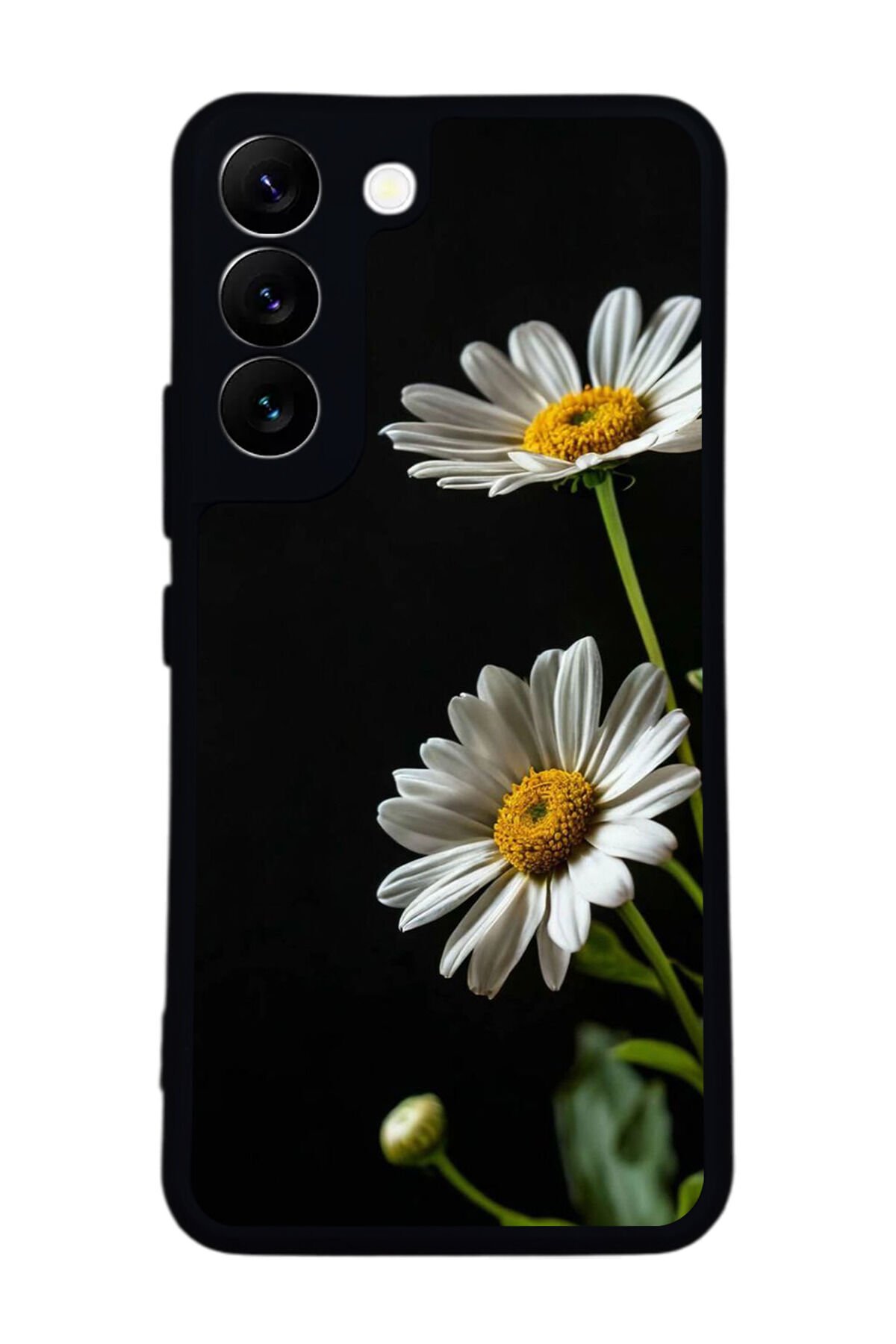 Samsung Galaxy S22 Uyumlu Cicek Tasarımlı Glossy Premium Kılıf